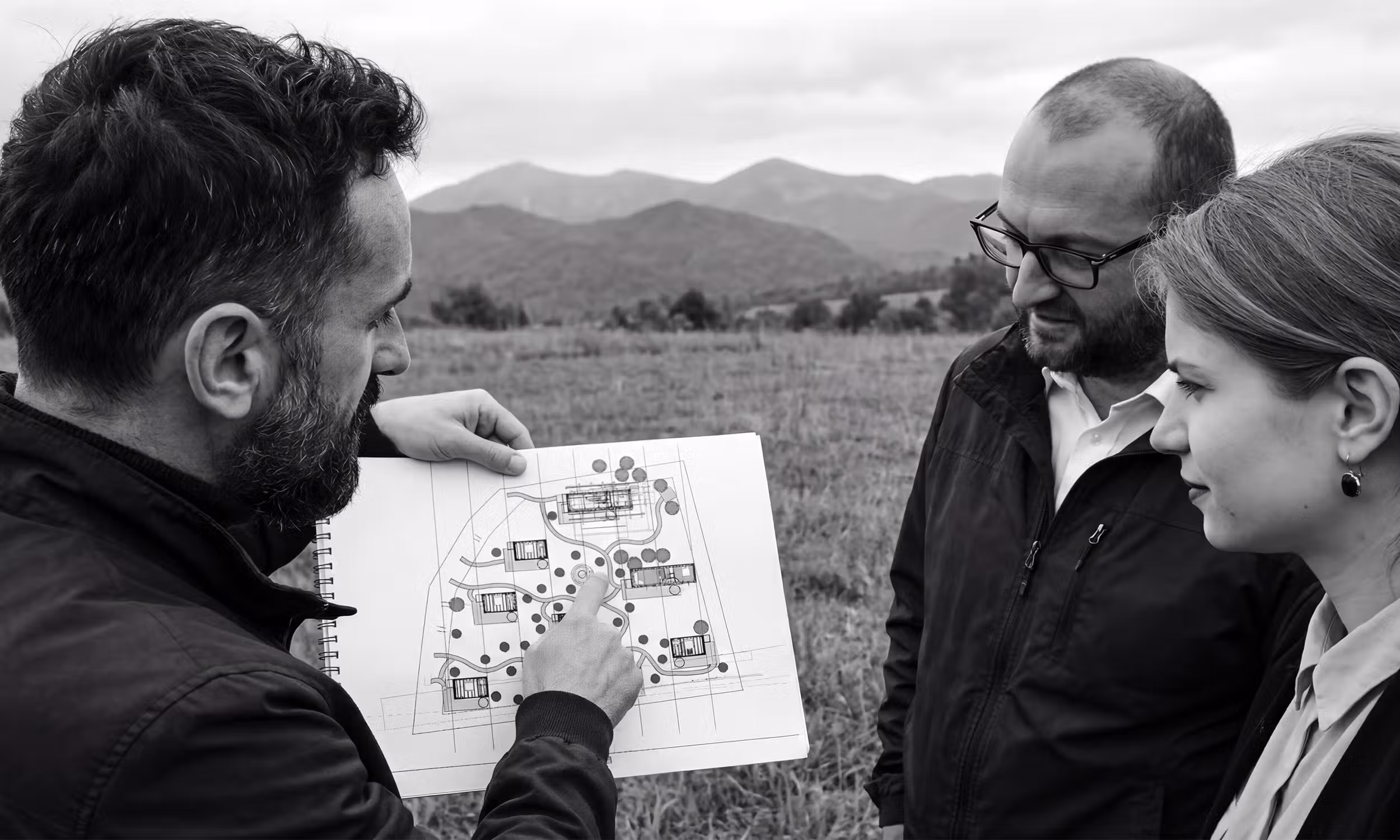 Alin Muste, Viorel Ember, and Arch. Flavia Ivanciuc